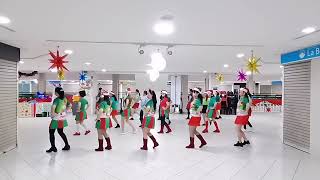 Cowgirl For Christmas 2022 Line Dance - Demo By D'Sisters & Friends LDG #linedance #christmas2022