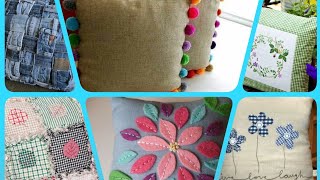 Unique ideas of hand made Cushions and Pillows with used fabric.