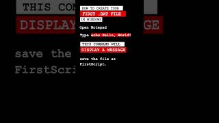How to Create Your First .BAT File in Windows