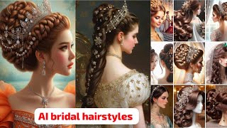 bridal hairstyles made by AI #ai #bridal #bridalhairstyle #wedding #bride