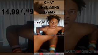 Chat Trolling Speed With Unsubbing Before He Reached 15 MILL