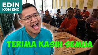 Terima kasih sanggup datang sejauh 3 jam! AKU TERHARU