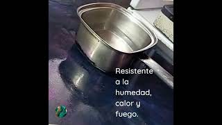 Test de resistencia física, fuego y temperatura de la Resina Epoxi. #resinaepoxiuruguay