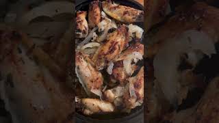 Grilled Chicken Wings with Onions #shorts #shortvideo #shortsvideo