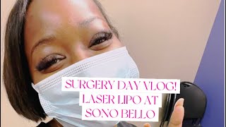 DAY 1 VLOG OF MY LASER LIPO (TRISCULPT) WITH SONO BELLO | COME ALONG WITH ME!😬