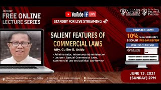 SALIENT FEATURES OF COMMERCIAL LAWS