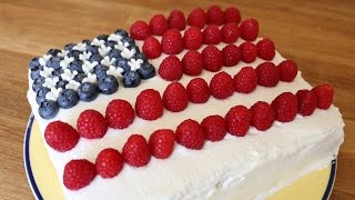 Fourth of July American Flag Cake | sweetco0kiepie