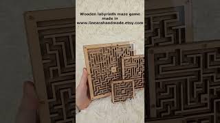 Discover Our Handmade Wooden Labyrinth Maze | Perfect Montessori Toy for Kids!