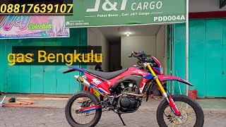 RIVIUW Pengiriman ke BENGKULU langsung di J&T cargo#crf150l #crf