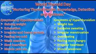 World Thyroid Awareness Day| "Nurturing Thyroid Health: Knowledge, Detection and Wellness"