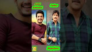 Akhil Akkineni Real Life Family Members || ❤️#Father Nagarjuna Mother & Brother Wife #shorts