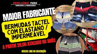 Maior fabricante de bermudas tactel com elastano impermeável 🟢