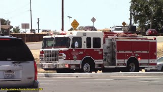 SBCoFD Medic Engine 304, 22, Victorville Medic Squad 315 & Loma Linda Sheriff Responding