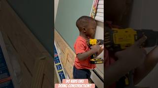 Do kids Like Doing Construction? #Kids #Kidstime #house #construction #shortvideo