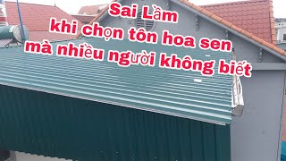 Sai lầm khi chọn mua tôn hoa sen mà nhiều người không biết