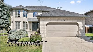 SOLD! 478 Corbett, Lakeshore ON | 4+1 Bedrooms; 3.5 Baths | House for Sale