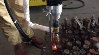 IKING Drawn Arc Stud Welding Machine Welding Shear Connectors and Hammering Test