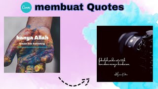 Cara Membuat Quotes menggunakan aplikasi Canva