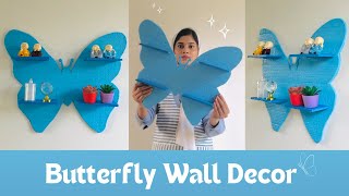 Cardboard wall decor idea | best out of waste | home decor | cardboard craft | plant hanger | diy |