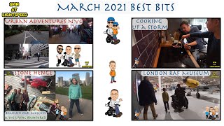 Best bits / highlights of Mar 2021 VLOG on The Positive Side of Disability - Just Video - No Talking