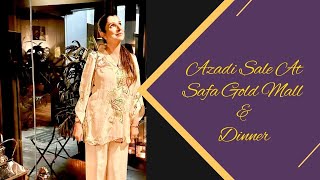 Azadi Sale At Safa Gold Mall & Dinner 💕 💕 Vlog 510 dress by Sami’s by nabeela