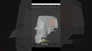 3D lowpoly beard face modeling in blender part-02-mds design #shorts 👳‍♂️