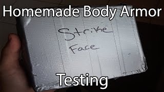 Homemade Body Armor Testing, 6x6in Plate (Seatbelts and Lexan)