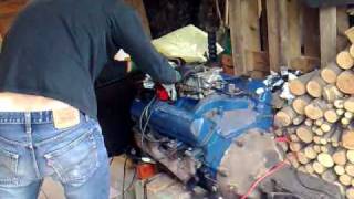 Mustang engine startup and had a bad running carburetor