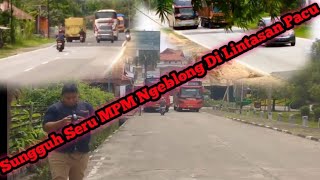 Asli Seru!!! Bus Mpm Ngeblong Habis Habisan Di Lintasan Pacu!!!