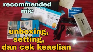 Boya BY-M1 ( unboxing review test )