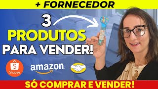 3 PRODUTOS para começar a VENDER no Mercado Livre, Amazon, Shopee EM 2024 + FORNECEDOR + ESTRATÉGIA