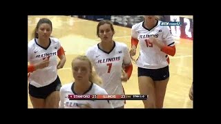 Stanford vs Illinois Volleyball 2017 (Sep 8)