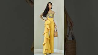 yellow outfit designs 😍#youtubeshorts #viral #trendingshorts #yellow #outfit #haldi #fashion