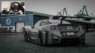 GTA 5 - Nissan GT-R™ Liberty walk Silhouette ARMYTRIX  | Steering Wheel Gameplay [4K]