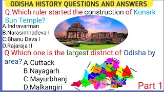 Odisha History Quiz||Odisha Gk Questions and Answers in English||Gk||Part 1