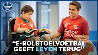 Bart van Rooij traint mee met E-rolstoelvoetbalteam van N.E.C. Nijmegen❤️💚