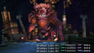 Final Fantasy X   Cheats and hacks   3 Lulus versus hacked Braska's Final Aeon NormalSpeed