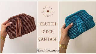 METALİK İP ŞIK GECE ÇANTASI - YAPIMI KOLAY CLUTCH ÇANTA YAPIYORUZ ✨ÖRGÜ ÇANTA