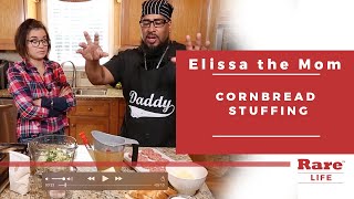 Tyson makes cornbread stuffing for Thanksgiving | Elissa the Mom