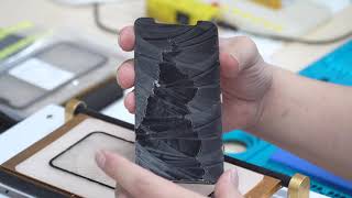 Remove The iPhone XR Frame In A Safely And Quickly Way   Use The Blue Light Laser Separation Machine