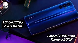 Ponsel Gaming 2 Jutaan Baterainya 7000 mAh TECNO POVA 3 2022