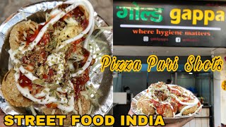 Pizza Puri Shots // GOLDGAPPA | Street Food Patna | Street Food India #golgappa #shorts #shortvideo