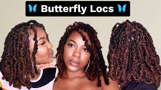 HOW TO: BUTTERFLY LOCS | CROCHET METHOD | #DISTRESSEDBOBLOCS 🦋