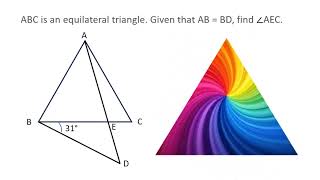 Quick Math Hacks ABC is an equilateral triangle