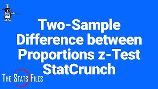 8.4.7 Two-sample Difference Between Proportions z test StatCrunch