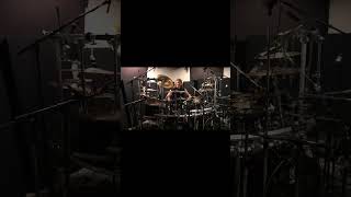 Metal drumming in the studio #drums #drum  #studio #recording #studiodrummer #shortsfeed