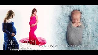 Babybauch Fotoshooting im Studio