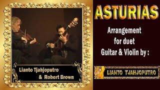 ASTURIAS (I.Albeniz) - Lianto Tjahjoputro (guitar) & Robert Brown (violin)