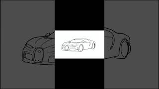 How to draw a BUGGATI CHIRON SUPER SPORT 2024 / drawing buggati step by step