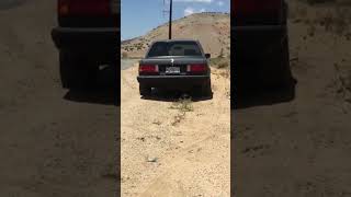 Turbo e30 shooting fireballs with launch control